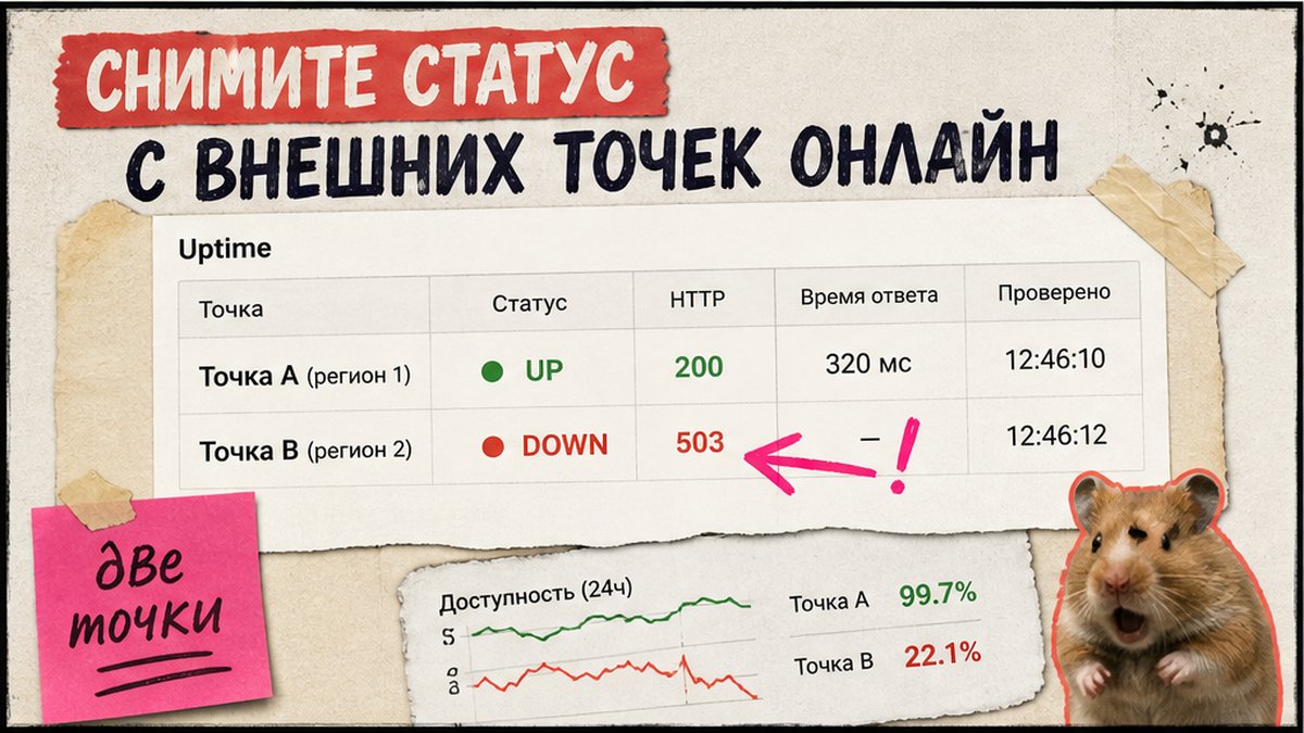 Таблица двух внешних точек: UP против DOWN